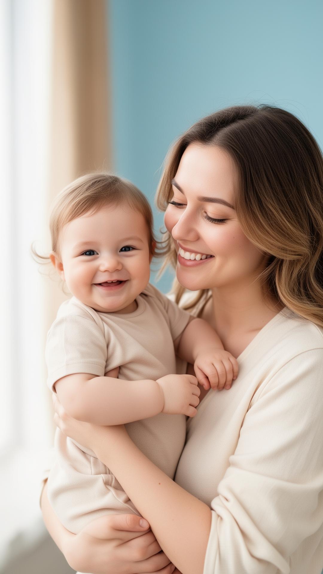 Mother holding her smiling baby — premium pediatric care in McAllen, TX